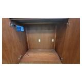 Wooden Laminate Office Credenza W/ Shelving