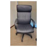 Black Vinyl Office Chair