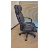 Black Vinyl Office Chair