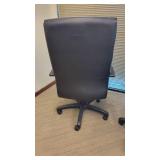 Black Vinyl Office Chair