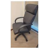 Black Vinyl Office Chair