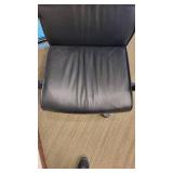 Black Vinyl Office Chair