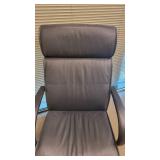 Black Vinyl Office Chair