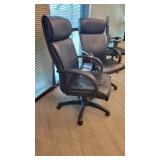 (2) Vinyl Rolling Office Desk Chairs