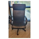 (2) Vinyl Rolling Office Desk Chairs