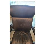 (2) Vinyl Rolling Office Desk Chairs