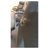 Rolling Office Desk Chair & a Small Black Waiting Chair