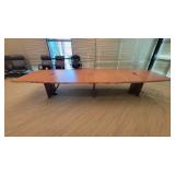 12 Person Wooden Laminate Conference Table