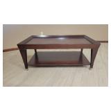 Dark Brown Wooden Coffee Table