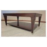 Dark Brown Wooden Coffee Table