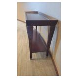 Dark Brown Wooden Buffet Table