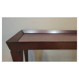 Dark Brown Wooden Buffet Table