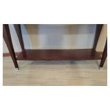 Dark Brown Wooden Buffet Table