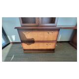 Wooden DARRAN Office Credenza and Hutch W/ Mesh Doors