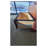 Wooden DARRAN Office Credenza and Hutch W/ Mesh Doors