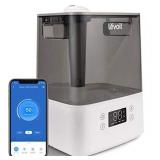 LEVOIT Cool Mist Humidifiers for Bedroom, 6L Smart WiFi Top Fill Ultrasonic Air Vaporizer for Large Room, Baby [BPA Free], Essential Oil Diffuser, Works with Alexa, Gray