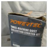POWERTEC 70201 4-Inch Three-Machine Dust Collection Kit