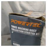 POWERTEC 70201 4-Inch Three-Machine Dust Collection Kit