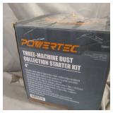 POWERTEC 70201 4-Inch Three-Machine Dust Collection Kit