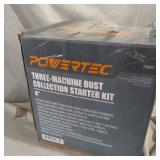POWERTEC 70201 4-Inch Three-Machine Dust Collection Kit