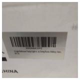 3 LIGHT BATHROOM VANITY LIGHT, LIVING ROOM. HALLWAY STAIRS