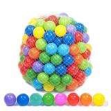 Playz 200 Soft Plastic Mini Play Balls with 8 Vibrant Colors - Crush Proof, No Sharp Edges, Non Toxic, Phthalate & BPA Free - Use in Baby or Toddler Ball Pit, Play Tents & Tunnels