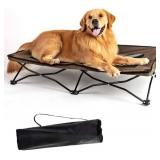 YEP HHO 47IN ELEVATED FOLDABLE PET COT , COFFEE