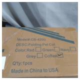 YEP HHO 47IN ELEVATED FOLDABLE PET COT , COFFEE