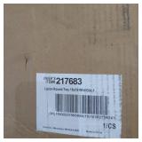 LIPTON ROUND TRAY 18X18 WHT/GLD-1, ITEM# 217683