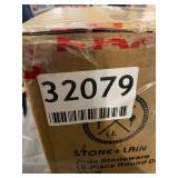 STONE LAIN 16-Piece White Stoneware Plus Lain Jade Dinnerware (Service Set for 4)