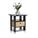 Furinno Andrey End Table Night Stand with Bin Drawer