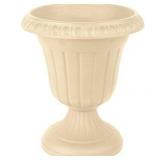 Arcadia Garden Products Traditional 10 in. x 12 in. Beige Plastic Urn