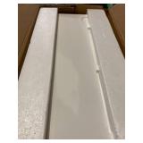 WHITE MONITOR STAND RISER