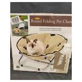 PET STORE ROUND FOLDING PET CHAIR