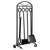 AMAGABELI 5 PIECES FIREPLACE TOOLS SET