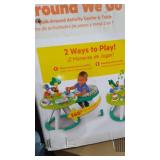 Bright Starts Around We Go 2-in-1 Walk-Around Activity Center & Table - Tropic Cool, Ages 6 months +