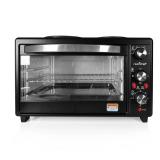 NutriChef PKRTO28 - Multi-Function Counter Top Oven (Black)