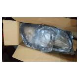 BLACK LEATHER OFFICE CHAIR ADJUSTABLE HEIGHT SWIVEL ON CASTERS