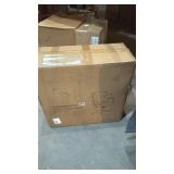 BLACK LEATHER OFFICE CHAIR ADJUSTABLE HEIGHT SWIVEL ON CASTERS