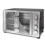 Elite Platinum Double-Door Oven with Rotisserie & Convection, Grey