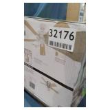 Hunter 52" Crestfield Fresh White Ceiling Fan with Light Kit and Pull Chain