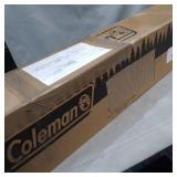 Coleman Oversized Adult Quad Folding Camp Chair with Cooler Pouch, Blue