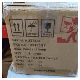 AUTELO MODERN INDOOR PENDANT LAMP , ITEM # H9163GY PENDANT LAMP