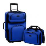 U.S. Traveler Rio 2-Piece Carry-On Luggage Set