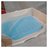 CALPALMY Large Rabbit Litter Box with Bonus Pads, Drawer, Corner Toilet Box and Bigger Pet Pan for Adult Guinea Pigs, Chinchilla, Ferret, Galesaur, Small Animals