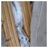 CLOTHES RACK W/ SHELVES HEAVY DUTY METAL GARMENT FOR BEDROOM CLOTHING RACK - WHITE