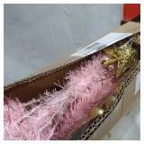 ARTIFICIAL LIFELIKE CHRISTMAS TREE, PINK, 4FT