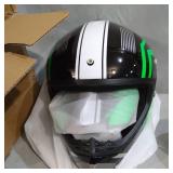 YOUTH OFF ROAD MOTORCYCLE CERTIFIED HELMET, GREEN
