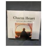 CHARM HEART GREY THROW BLANKET