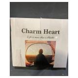 CHARM HEART GREY THROW BLANKET